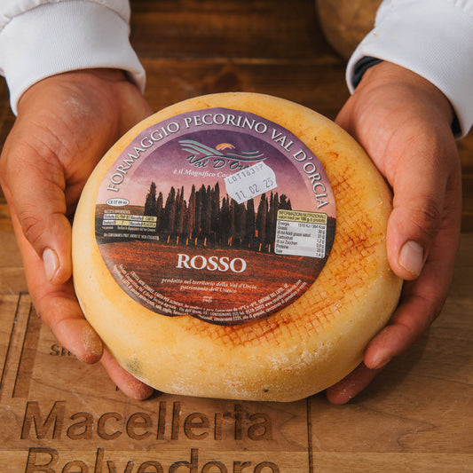 Formaggio Pecorino Val D'orcia ROSSO